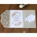 Thank You Card Rose Invitation Christmas Greeting Card Pink Card